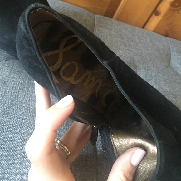 *SOLD*. Black Suede Booties - Picture 8 of 9